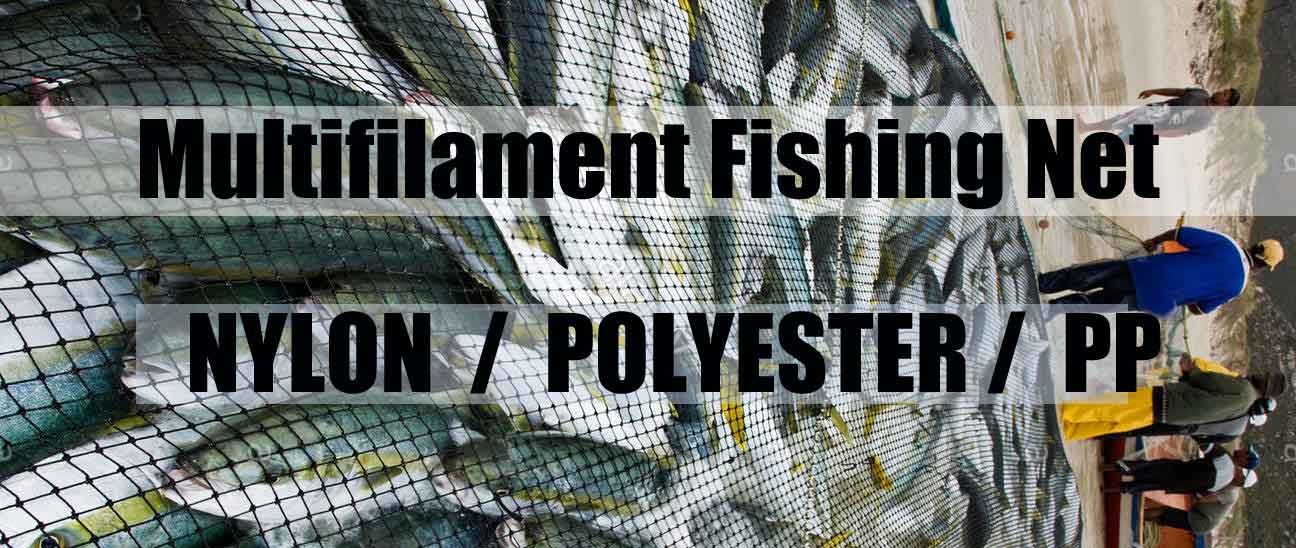 Multifilament knotted fishing net