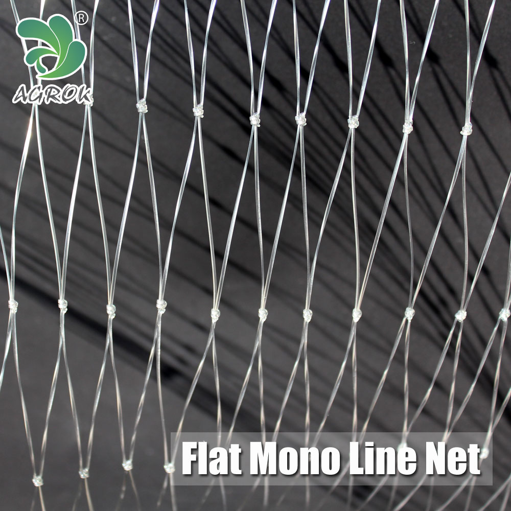 flat line compress twine oblate yarn monofilament fishing net