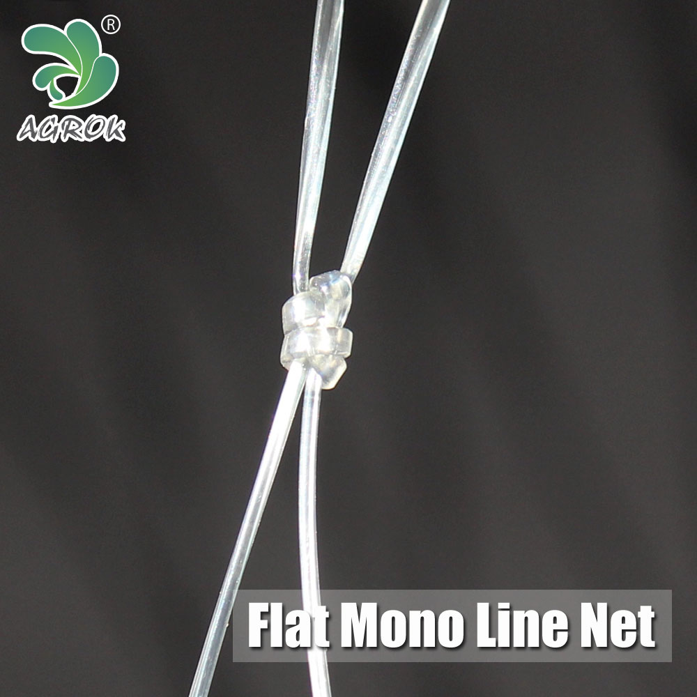 flat line compress twine oblate yarn monofilament fishing net