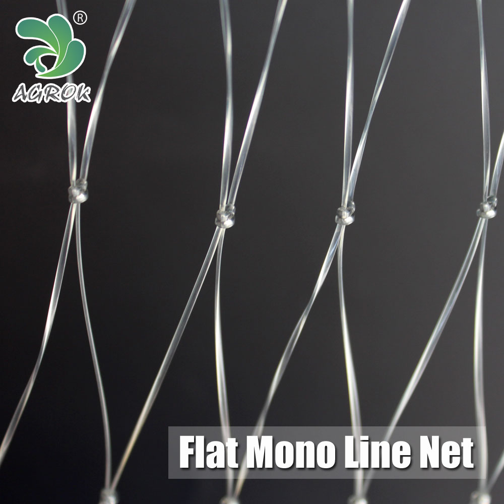 flat line compress twine oblate yarn monofilament fishing net